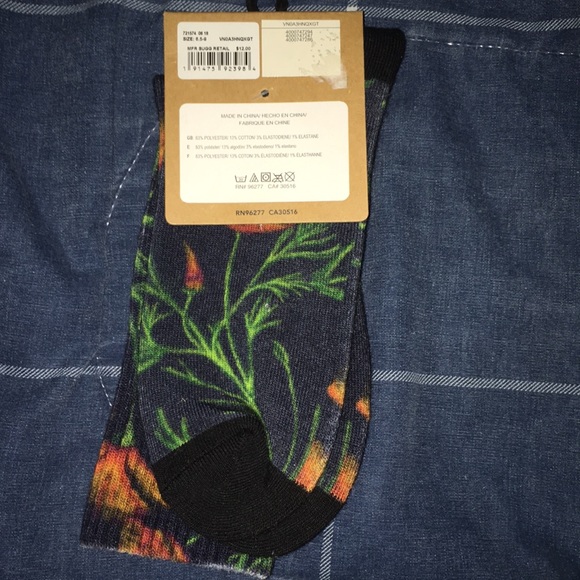 Vans Floral Socks - Picture 2 of 2